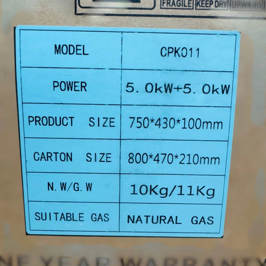 Emilystar Household Gas Stove CPK011 – Double Burner |