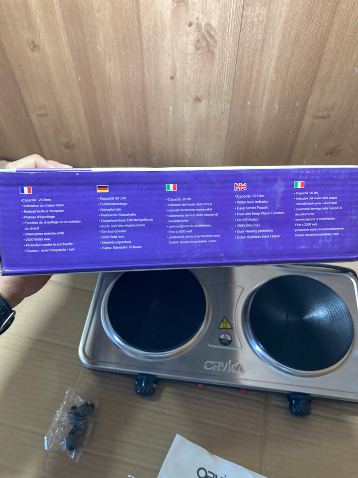 ORVICA-Russia Portable Electric Double HotPlate/Electric Stove 2000W