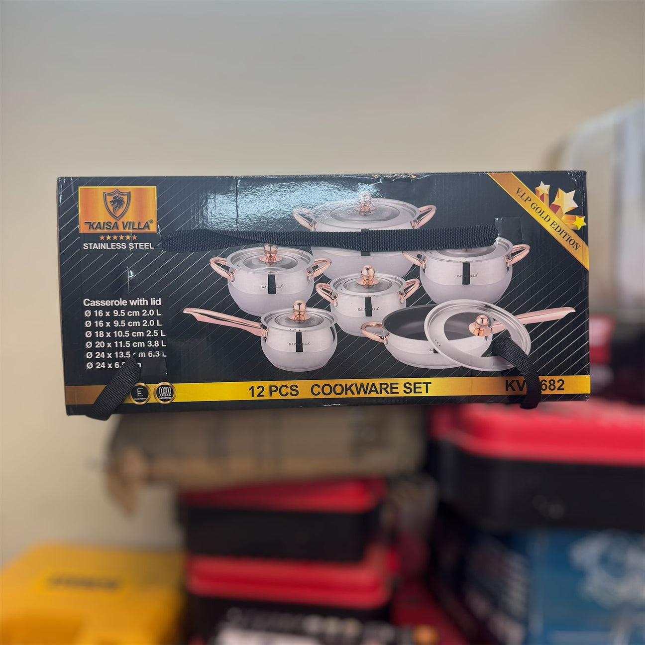 kaisa villa 12PCS stainless steel cookware set|khaadiimport.shop