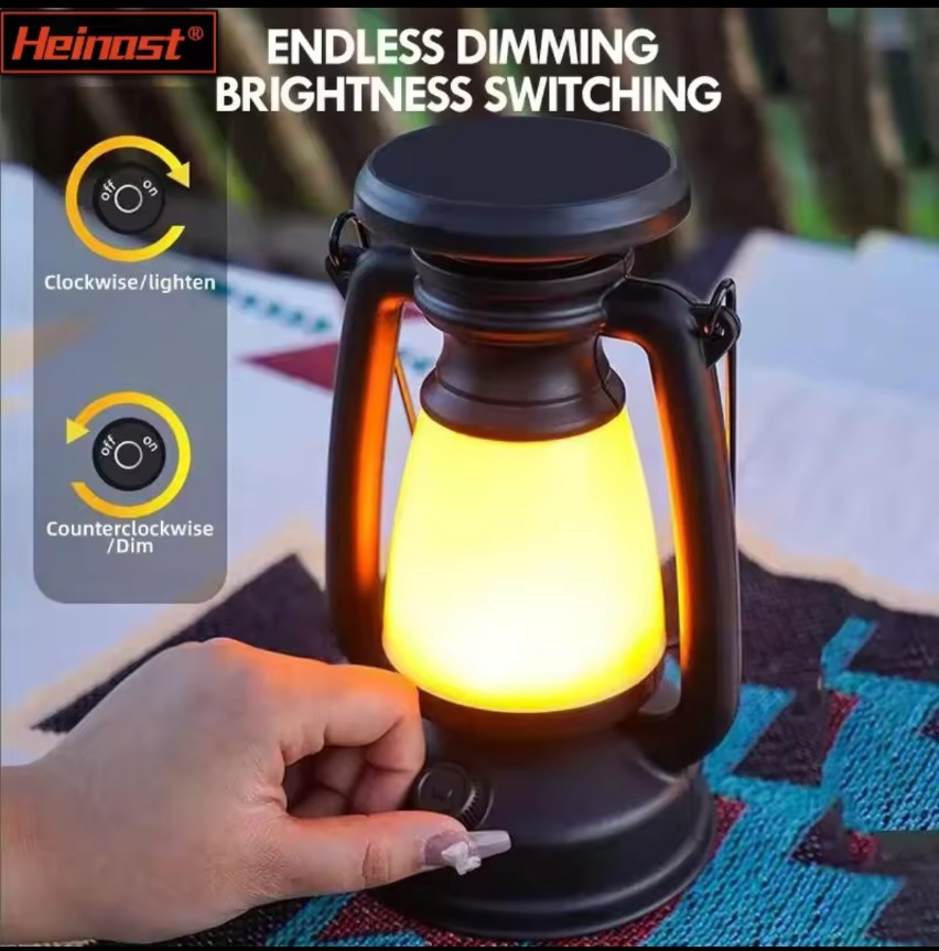 Solar Lantern Rechargeable/Solar Charging Camping Light Portable Camping Lanterns 3 Lighting Modes|khaadiimport