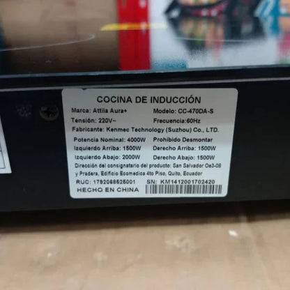 Attila Dual-Purpose Induction Stove with 4 Inductors |